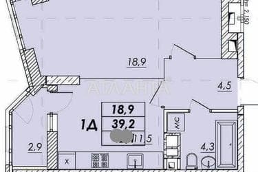 1-кімнатна квартира за адресою вул. Прохорівська (площа 40,1 м²) - фото 7 1-кімнатна квартира за адресою вул. Прохорівська (площа 40,1 м²) - Atlanta.ua - фото 7
