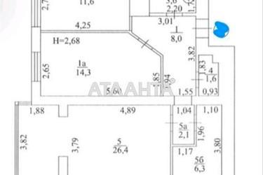 2-кімнатна квартира за адресою вул. Заболотного академіка (площа 76,6 м²) - фото 22 2-кімнатна квартира за адресою вул. Заболотного академіка (площа 76,6 м²) - Atlanta.ua - фото 22