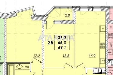 2-кімнатна квартира за адресою вул. Прохорівська (площа 68,2 м²) - фото 10 2-кімнатна квартира за адресою вул. Прохорівська (площа 68,2 м²) - Atlanta.ua - фото 10