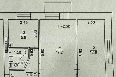 2-rooms apartment apartment by the address st. Zaporozhskaya (area 44 m²) - photo 20 2-rooms apartment apartment by the address st. Zaporozhskaya (area 44 m²) - Atlanta.ua - photo 20