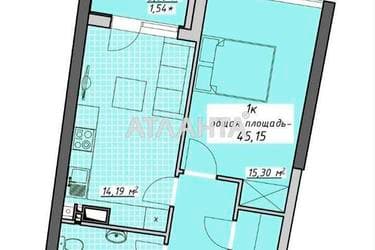 1-комнатная квартира по адресу Курортный пер. (площадь 45,2 м²) - фото 39 1-комнатная квартира по адресу Курортный пер. (площадь 45,2 м²) - Atlanta.ua - фото 39