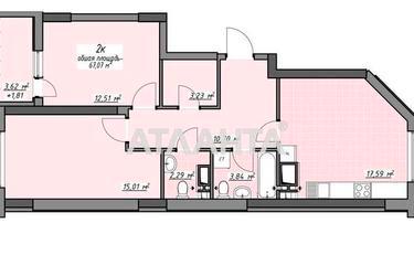 2-кімнатна квартира за адресою Глушко ак. Пр. (площа 67,1 м²) - фото 21 2-кімнатна квартира за адресою Глушко ак. Пр. (площа 67,1 м²) - Atlanta.ua - фото 21