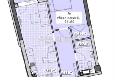 1-комнатная квартира по адресу Курортный пер. (площадь 44,7 м²) - фото 43 1-комнатная квартира по адресу Курортный пер. (площадь 44,7 м²) - Atlanta.ua - фото 43