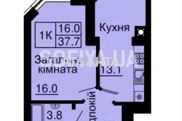 1-комнатная квартира по адресу ул. Пригородная (площадь 38 м²) - фото 22 1-комнатная квартира по адресу ул. Пригородная (площадь 38 м²) - Atlanta.ua - фото 22