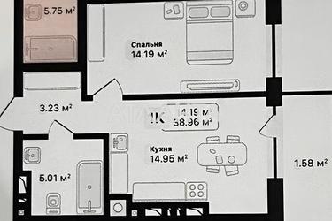 1-комнатная квартира по адресу ул. Под Голоском (площадь 39,0 м²) - фото 15 1-комнатная квартира по адресу ул. Под Голоском (площадь 39,0 м²) - Atlanta.ua - фото 15