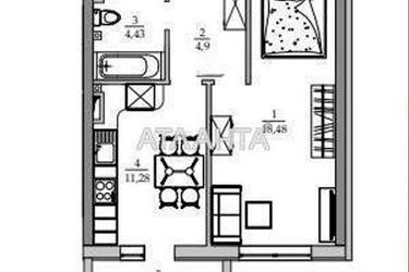 1-кімнатна квартира за адресою вул. Вільямса ак. (площа 41,5 м²) - фото 28 1-кімнатна квартира за адресою вул. Вільямса ак. (площа 41,5 м²) - Atlanta.ua - фото 28