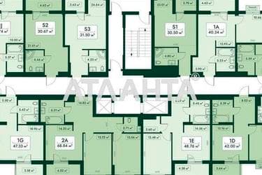 2-комнатная квартира по адресу ул. Паустовского (площадь 68,8 м²) - фото 16 2-комнатная квартира по адресу ул. Паустовского (площадь 68,8 м²) - Atlanta.ua - фото 16
