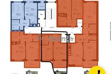 1-кімнатна квартира за адресою вул. Лісна (площа 41,4 м²) - фото 28 1-кімнатна квартира за адресою вул. Лісна (площа 41,4 м²) - Atlanta.ua - фото 28