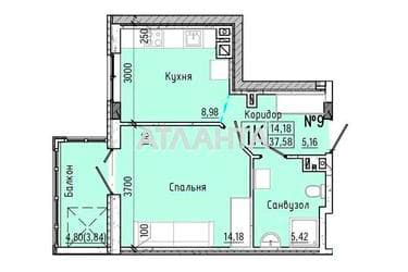 1-кімнатна квартира за адресою вул. Слобідська (площа 37,5 м²) - фото 9 1-кімнатна квартира за адресою вул. Слобідська (площа 37,5 м²) - Atlanta.ua - фото 9