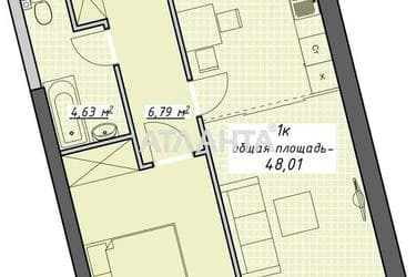 1-кімнатна квартира за адресою Курортний пров. (площа 48 м²) - фото 20 1-кімнатна квартира за адресою Курортний пров. (площа 48 м²) - Atlanta.ua - фото 20