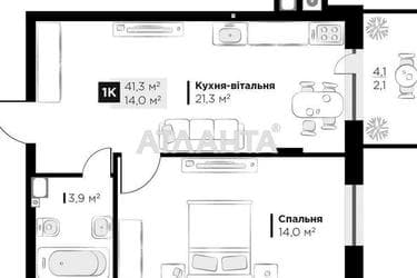 1-комнатная квартира по адресу ул. Орлика Пилипа (площадь 41,3 м²) - фото 20 1-комнатная квартира по адресу ул. Орлика Пилипа (площадь 41,3 м²) - Atlanta.ua - фото 20