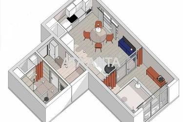 1-комнатная квартира по адресу ул. Литературная (площадь 40 м²) - imageAlt 21 1-комнатная квартира по адресу ул. Литературная (площадь 40 м²) - Atlanta.ua - imageAlt 21