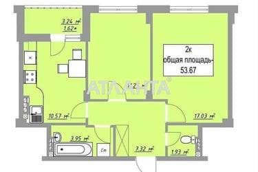 2-комнатная квартира по адресу ул. Массив 10 (площадь 53,7 м²) - фото 21 2-комнатная квартира по адресу ул. Массив 10 (площадь 53,7 м²) - Atlanta.ua - фото 21
