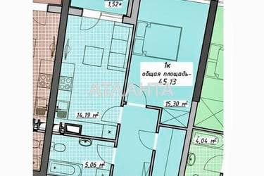 1-комнатная квартира по адресу Курортный пер. (площадь 45 м²) - imageAlt 23 1-комнатная квартира по адресу Курортный пер. (площадь 45 м²) - Atlanta.ua - imageAlt 23