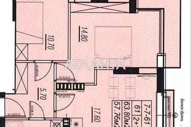3-комнатная квартира по адресу ул. Бочарова ген. (площадь 73,9 м²) - imageAlt 11 3-комнатная квартира по адресу ул. Бочарова ген. (площадь 73,9 м²) - Atlanta.ua - imageAlt 11