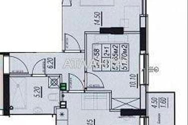 2-комнатная квартира по адресу ул. Бочарова ген. (площадь 53,1 м²) - imageAlt 12 2-комнатная квартира по адресу ул. Бочарова ген. (площадь 53,1 м²) - Atlanta.ua - imageAlt 12