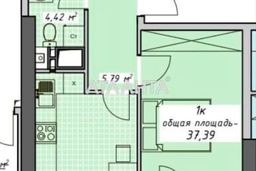 1-комнатная квартира по адресу Курортный пер. (площадь 37 м²) - imageAlt 13 1-комнатная квартира по адресу Курортный пер. (площадь 37 м²) - Atlanta.ua - imageAlt 13