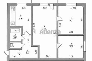 3-комнатная квартира по адресу Вишневского ген. Пер. (площадь 47,4 м²) - imageAlt 24 3-комнатная квартира по адресу Вишневского ген. Пер. (площадь 47,4 м²) - Atlanta.ua - imageAlt 24