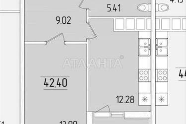 1-комнатная квартира по адресу ул. Краснова (площадь 42,4 м²) - фото 30 1-комнатная квартира по адресу ул. Краснова (площадь 42,4 м²) - Atlanta.ua - фото 30