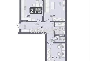 2-комнатная квартира по адресу ул. Галицкая (площадь 72 м²) - imageAlt 23 2-комнатная квартира по адресу ул. Галицкая (площадь 72 м²) - Atlanta.ua - imageAlt 23