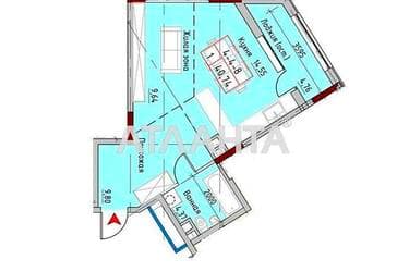 1-комнатная квартира по адресу Маячный пер. (площадь 44,7 м²) - imageAlt 14 1-комнатная квартира по адресу Маячный пер. (площадь 44,7 м²) - Atlanta.ua - imageAlt 14