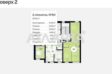 2-комнатная квартира по адресу ул. Щурата В. Ул (площадь 60,3 м²) - фото 7 2-комнатная квартира по адресу ул. Щурата В. Ул (площадь 60,3 м²) - Atlanta.ua - фото 7