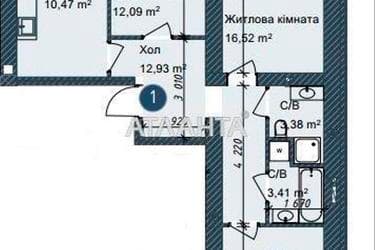 3-комнатная квартира по адресу ул. Сахарова (площадь 74,6 м²) - фото 10 3-комнатная квартира по адресу ул. Сахарова (площадь 74,6 м²) - Atlanta.ua - фото 10