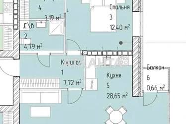 1-комнатная квартира по адресу ул. Грушевая (площадь 57,1 м²) - фото 30 1-комнатная квартира по адресу ул. Грушевая (площадь 57,1 м²) - Atlanta.ua - фото 30