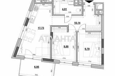 2-комнатная квартира по адресу ул. Рудненська (площадь 54,5 м²) - фото 11 2-комнатная квартира по адресу ул. Рудненська (площадь 54,5 м²) - Atlanta.ua - фото 11