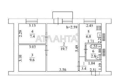 3-комнатная квартира по адресу ул. Болгарская (площадь 50,3 м²) - imageAlt 14 3-комнатная квартира по адресу ул. Болгарская (площадь 50,3 м²) - Atlanta.ua - imageAlt 14