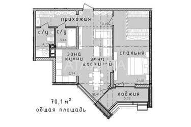 2-комнатная квартира по адресу ул. Франко Ивана (площадь 70,1 м²) - imageAlt 18 2-комнатная квартира по адресу ул. Франко Ивана (площадь 70,1 м²) - Atlanta.ua - imageAlt 18