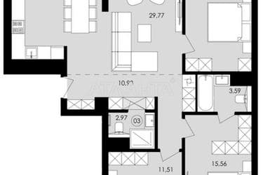 3-комнатная квартира по адресу Замарстыновская ул. (площадь 87,3 м²) - imageAlt 15 3-комнатная квартира по адресу Замарстыновская ул. (площадь 87,3 м²) - Atlanta.ua - imageAlt 15