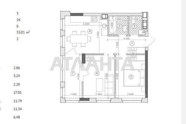 2-комнатная квартира по адресу ул. Под Голоском (площадь 55,1 м²) - фото 8 2-комнатная квартира по адресу ул. Под Голоском (площадь 55,1 м²) - Atlanta.ua - фото 8