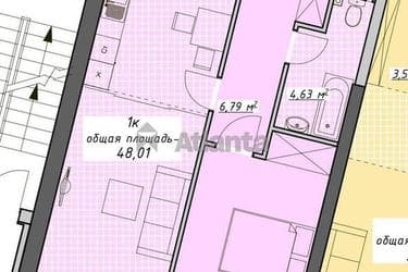 1-комнатная квартира по адресу Курортный пер. (площадь 48 м²) - фото 47 1-комнатная квартира по адресу Курортный пер. (площадь 48 м²) - Atlanta.ua - фото 47
