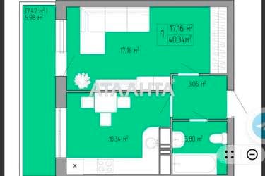 1-комнатная квартира по адресу ул. Пишоновская (площадь 42,4 м²) - фото 9 1-комнатная квартира по адресу ул. Пишоновская (площадь 42,4 м²) - Atlanta.ua - фото 9