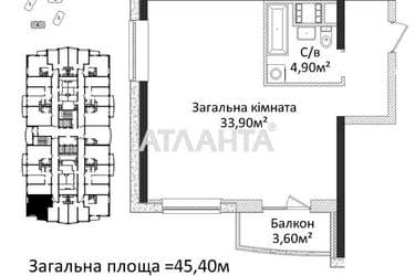 1-комнатная квартира по адресу Гагарина пр. (площадь 47 м²) - imageAlt 20 1-комнатная квартира по адресу Гагарина пр. (площадь 47 м²) - Atlanta.ua - imageAlt 20