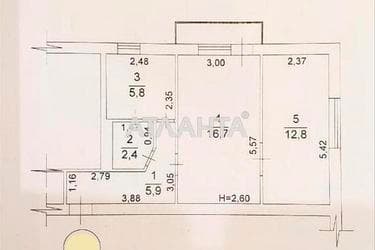 2-комнатная квартира по адресу ул. Варненская (площадь 44 м²) - imageAlt 10 2-комнатная квартира по адресу ул. Варненская (площадь 44 м²) - Atlanta.ua - imageAlt 10