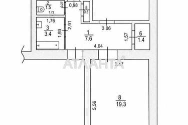 2-комнатная квартира по адресу Шевченко пр. (площадь 57,8 м²) - фото 9 2-комнатная квартира по адресу Шевченко пр. (площадь 57,8 м²) - Atlanta.ua - фото 9