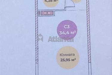 1-кімнатна квартира за адресою вул. Паустовського (площа 34,4 м²) - фото 12 1-кімнатна квартира за адресою вул. Паустовського (площа 34,4 м²) - Atlanta.ua - фото 12