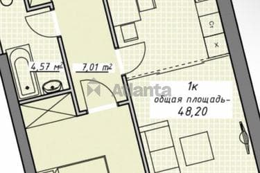 1-комнатная квартира по адресу Курортный пер. (площадь 48,2 м²) - imageAlt 10 1-комнатная квартира по адресу Курортный пер. (площадь 48,2 м²) - Atlanta.ua - imageAlt 10