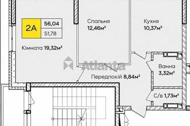 2-комнатная квартира по адресу ул. Тепловозная (площадь 55,5 м²) - imageAlt 24 2-комнатная квартира по адресу ул. Тепловозная (площадь 55,5 м²) - Atlanta.ua - imageAlt 24