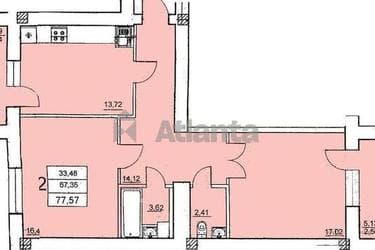 2-комнатная квартира по адресу ул. Руставели шота (площадь 77,6 м²) - imageAlt 11 2-комнатная квартира по адресу ул. Руставели шота (площадь 77,6 м²) - Atlanta.ua - imageAlt 11