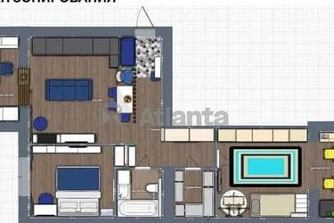 2-комнатная квартира по адресу ул. Руставели шота (площадь 77,6 м²) - imageAlt 12 2-комнатная квартира по адресу ул. Руставели шота (площадь 77,6 м²) - Atlanta.ua - imageAlt 12