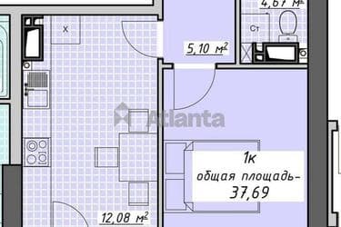 1-кімнатна квартира за адресою Курортний пров. (площа 38 м²) - фото 9 1-кімнатна квартира за адресою Курортний пров. (площа 38 м²) - Atlanta.ua - фото 9