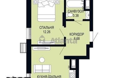 1-комнатная квартира по адресу ул. Щурата В. Ул (площадь 40,4 м²) - imageAlt 25 1-комнатная квартира по адресу ул. Щурата В. Ул (площадь 40,4 м²) - Atlanta.ua - imageAlt 25