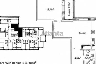 1-комнатная квартира по адресу ул. Варненская (площадь 49 м²) - фото 8 1-комнатная квартира по адресу ул. Варненская (площадь 49 м²) - Atlanta.ua - фото 8
