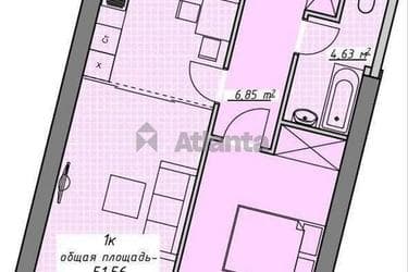 1-комнатная квартира по адресу Курортный пер. (площадь 51,4 м²) - imageAlt 7 1-комнатная квартира по адресу Курортный пер. (площадь 51,4 м²) - Atlanta.ua - imageAlt 7