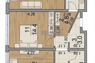 3-кімнатна квартира за адресою вул. Перлинна (площа 104,2 м²) - фото 32 3-кімнатна квартира за адресою вул. Перлинна (площа 104,2 м²) - Atlanta.ua - фото 32