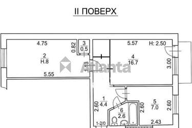 2-комнатная квартира по адресу ул. Петрова ген. (площадь 43,9 м²) - фото 16 2-комнатная квартира по адресу ул. Петрова ген. (площадь 43,9 м²) - Atlanta.ua - фото 16