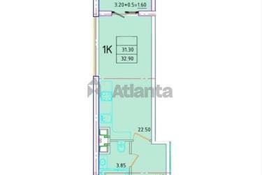1-кімнатна квартира за адресою вул. Генуезька (площа 31,2 м²) - фото 15 1-кімнатна квартира за адресою вул. Генуезька (площа 31,2 м²) - Atlanta.ua - фото 15